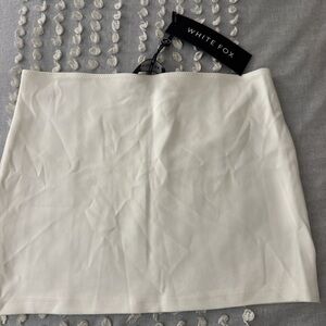 White Fox Boutique Elegant White Pencil Skirt